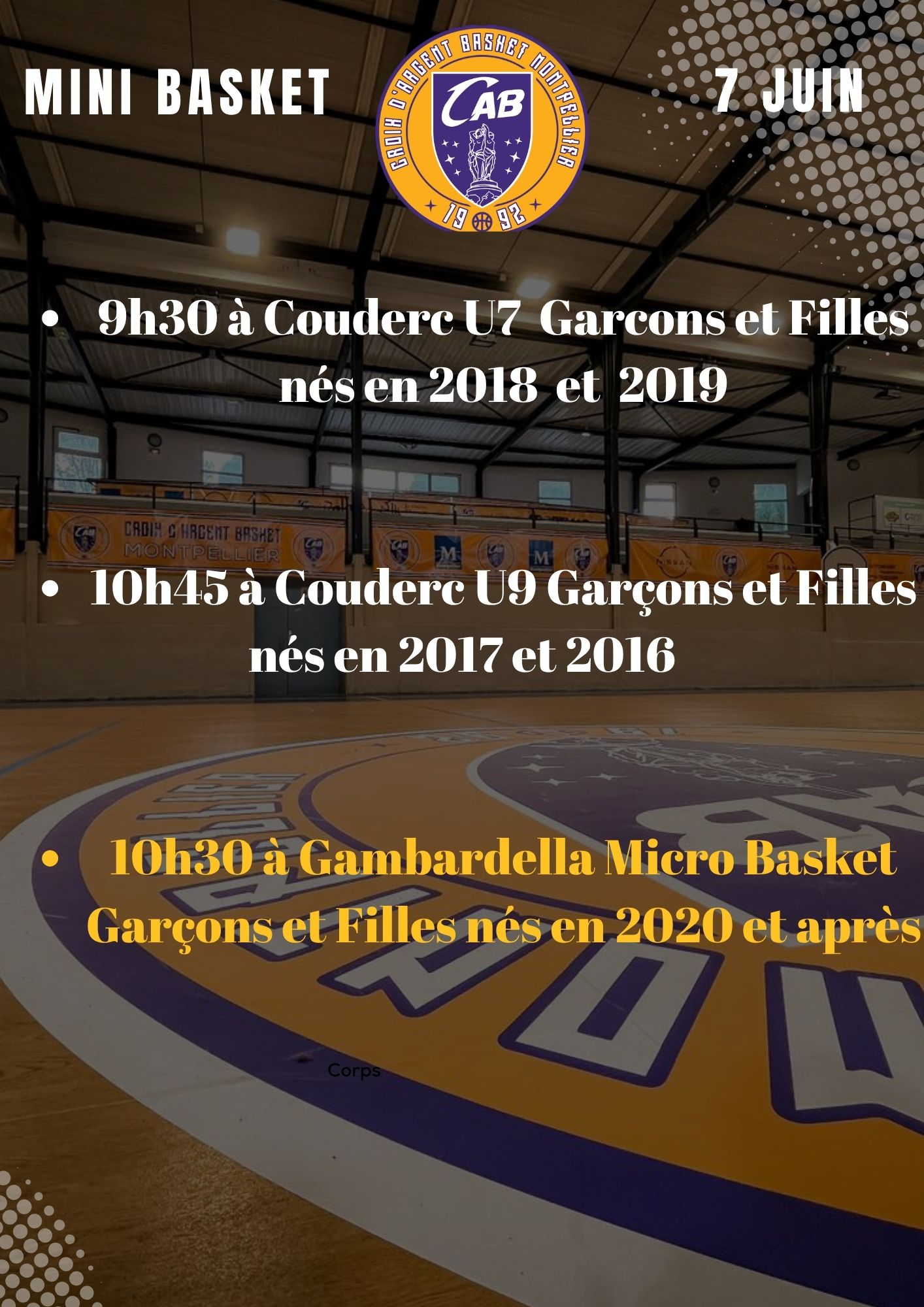 MINI BASKET 7 JUIN